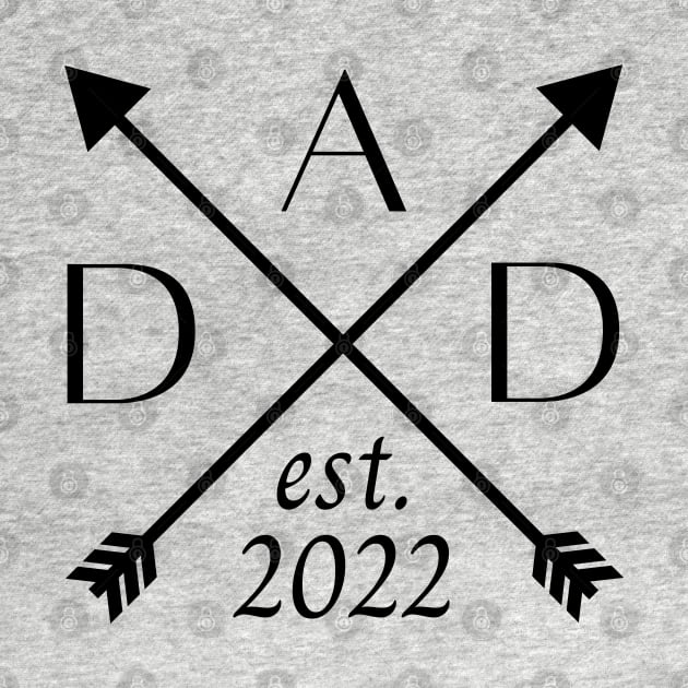 Dad EST 2022. Fun Dad Design. by That Cheeky Tee